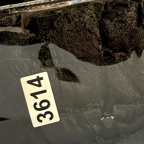 Vintage Witchy Whimsigoth Dress Womens 14 Black Lace Floral Goth Barbara Chodos - Picture 16 of 16